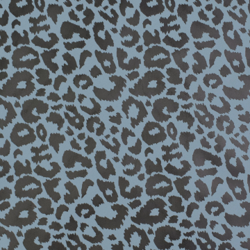Rain coat fabric Aqua Protect leopard, smoky blue