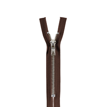 Fermeture éclair 8059, M60, marron foncé