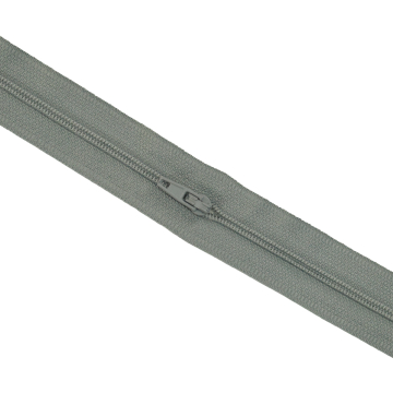Reißverschluss Meterware grau