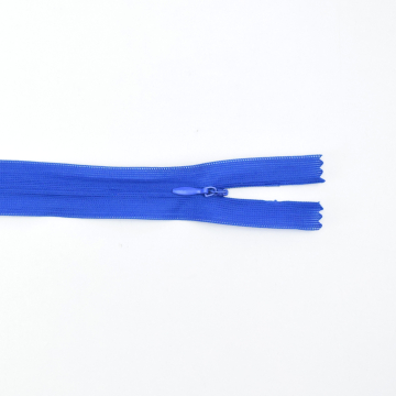 Fermeture éclair invisible 25 cm, bleu