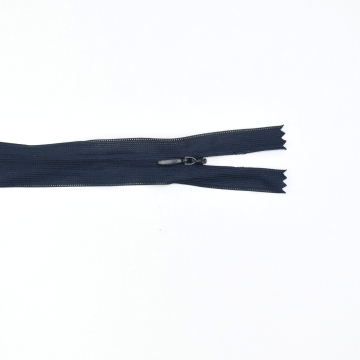 Fermeture éclair invisible 25 cm, bleu foncé