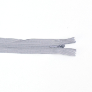 Fermeture éclair invisible 60 cm, gris