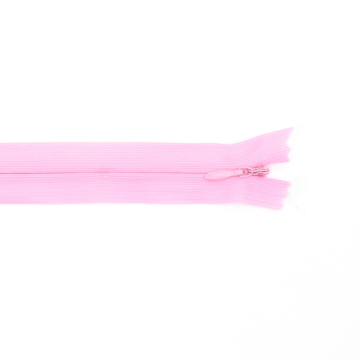Fermeture éclair invisible 60 cm, rose