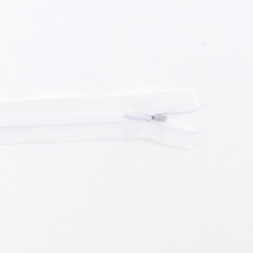 Fermeture éclair invisible 60 cm, blanc