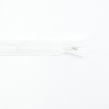 Fermeture éclair invisible 60 cm, blanc cassé