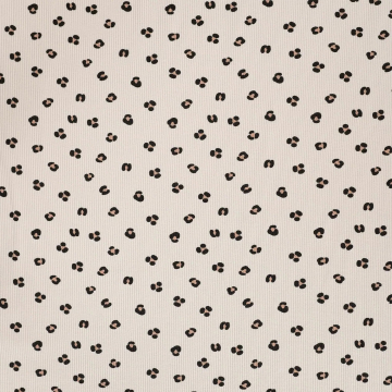 Ribbed jersey Leo spots, cream