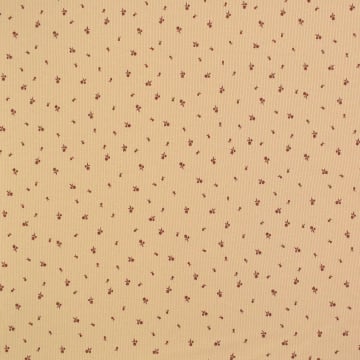 Ribjersey little flowers, beige