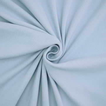 Tissu jersey côtelé Mini, bleu clair