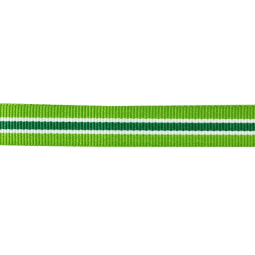 Ripsband gestreift hellgrün-grün 16 mm