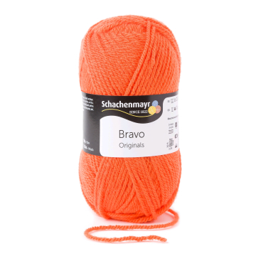 Schachenmayr Wol Bravo uni 50 g pompoen oranje