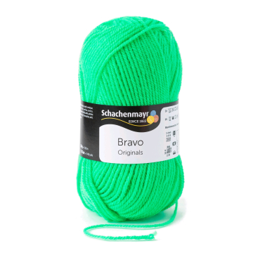 Schachenmayr Wol Bravo uni 50 g neon groen