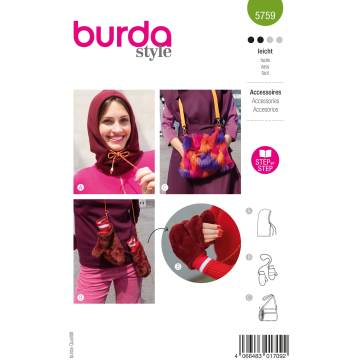 Naaipatroon Accessoires Dames, Burda 5759, Dui/En/Fr