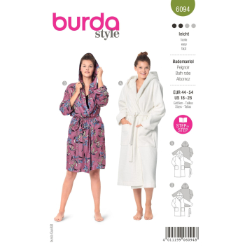 Naaipatroon, badjas Burda 6094