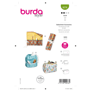Patron Burda 9276 Accessoires de salle de bains, en français