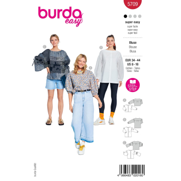 Schnittmuster Bluse, Burda 5709