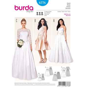 Sewing pattern Dress, Burda 6776, En/Ger/Fr