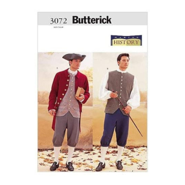 Naaipatroon Butterick 3072 historische combinatie, maat 32-36, Dui/En/Fr