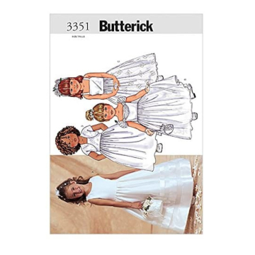 Patron Butterick 3351 robe enfant, taille 92-104, en français