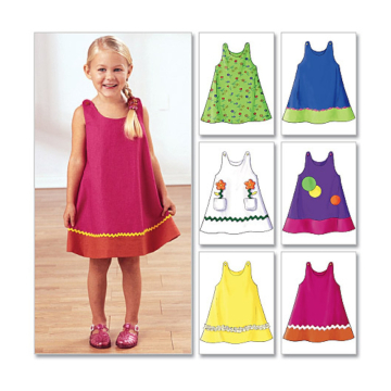 Patron Butterick 3772 robe enfant, taille 86-104, en français