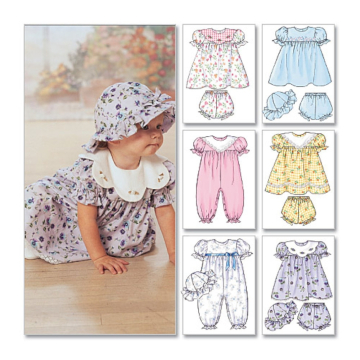 Patron Butterick 4110 combination bébé, one size, en allemand