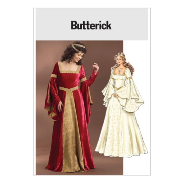 Naaipatroon Butterick 4571 historische jurk, maat 32 - 38, Dui/En/Fr