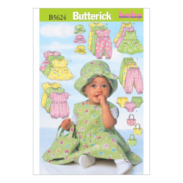Schnittmuster Butterick 5624 Babyoutfit, Gr. 0-9M