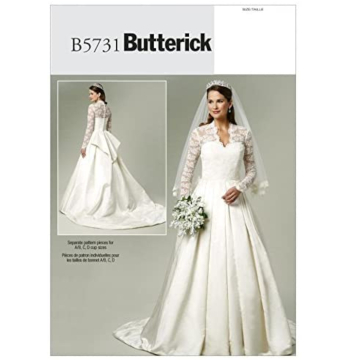 Patron Butterick 5731 robe de mariée, taille 40-46, en français
