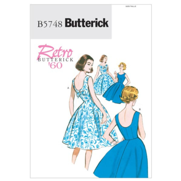 Patron Butterick 5748 robe, taille 40-48, en français