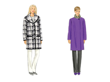 Patron Butterick 6107 manteau, taille 34-42, en français