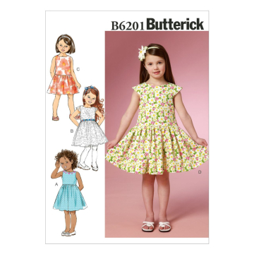 Patron Butterick 6201 combinaison robe, taille 122-134, en français