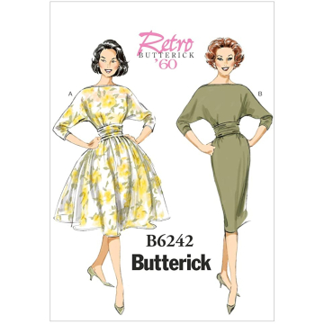 Patron Butterick 6242 robe, taille 32-40, en français