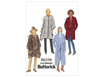Patron Butterick 6250 manteau, taille 32-40, en français
