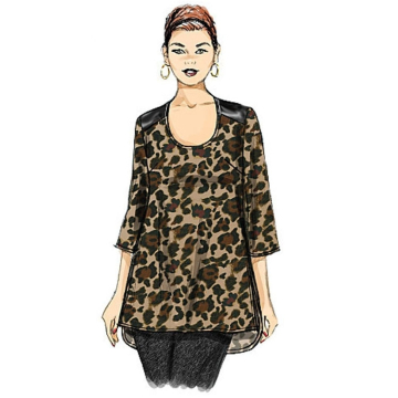 Pattern Butterick 6263 Misses' Tunic, Dui/En/Fr