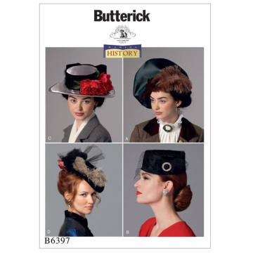 Patron Butterick 6397 chapeaux dames, en français