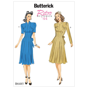 Patron Butterick 6485 robe, taille 34-40, en français