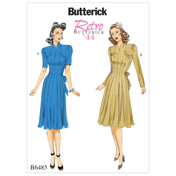 Patron Butterick 6485 robe, taille 40-48, en français