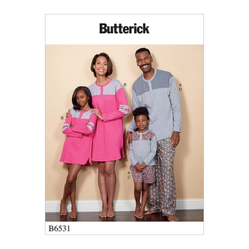 Naaipatroon Butterick 6531 nachtkleding, Dui/En/Fr