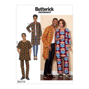 Pattern Butterick 6534 combination, Dui/En/Fr