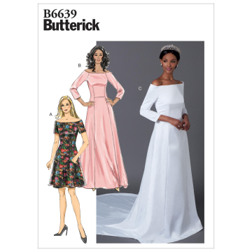 Patron Butterick 6639 robe, taille 32-40, en français