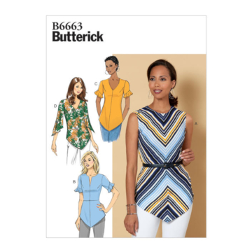 Naaipatroon Butterick 6663 shirt, maat 40-48, Dui/En/Fr
