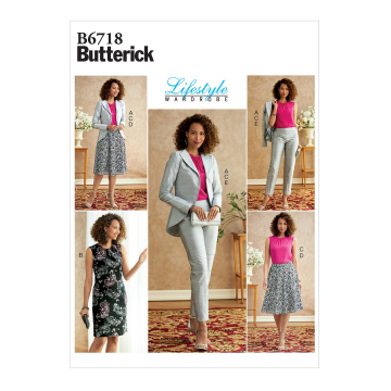 Patron Butterick 6718 combinaison , taille 32-40, en français