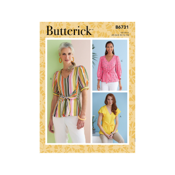 Patron Butterick 6731 blouse, taille 32-40, en français
