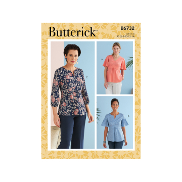 Patron Butterick 6732 blouse, taille 32-40, en français