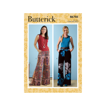 Naaipatroon Butterick 6750 broek, maat 42-50, Dui/En/Fr