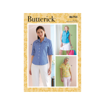 Patron Butterick 6753 blouse, taille 34-42, en français