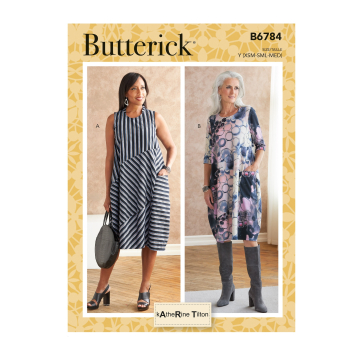 Patron Butterick 6784 robe, taille 32-40, en français