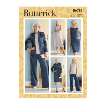 Naaipatroon Butterick 6796 combinatie, maat 42- 50, Dui/En/Fr
