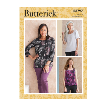 Naaipatroon Butterick 6797 shirt, maat 32-48, Dui/En/Fr