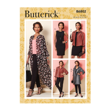 Naaipatroon Butterick 6802 combinatie, maat 32- 40, Dui/En/Fr