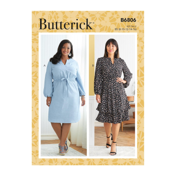 Patron Butterick 6806 robe, taille 34-42, en français